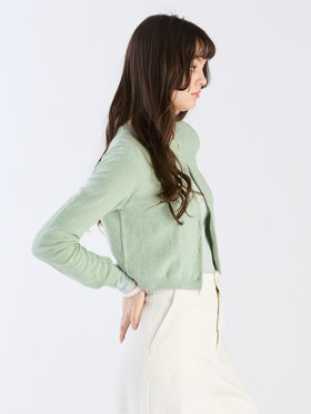 To b. by agnès b. 【Outlet】スパングルニットカーディガン グリーン系その他
