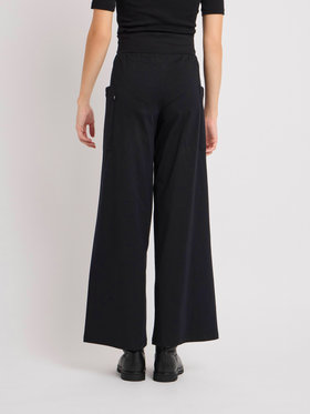 FEMME ウィメンズ コットン ジャージー ワイドパンツ ”New Mathis” ブラック