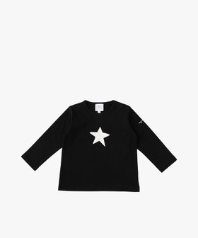 ENFANT ベビー ベビー アイコニック コットン 長袖 Tシャツ "Etoile" ブラック