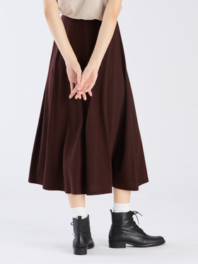 FEMME ウィメンズ 【Outlet】コットン ロング フレアスカート "Milaine" ダークブラウン