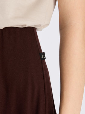 FEMME ウィメンズ 【Outlet】コットン ロング フレアスカート "Milaine" ダークブラウン