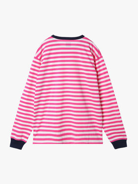 FEMME ウィメンズ agnes b. × HH L/S Marine Border Tee ピンク