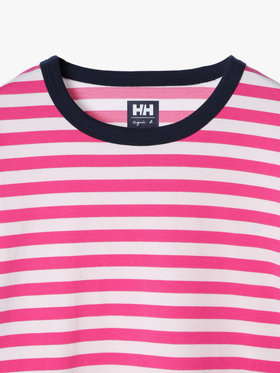 FEMME ウィメンズ agnes b. × HH L/S Marine Border Tee ピンク