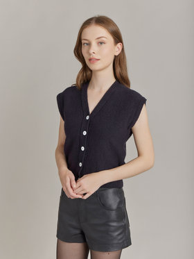 FEMME ウィメンズ 【Outlet】LU49 GILET ジレ ブラック