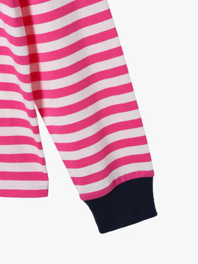 FEMME ウィメンズ agnes b. × HH L/S Marine Border Tee ピンク