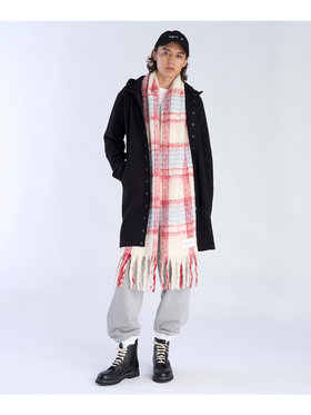 To b. by agnès b. チェック マフラー レッド