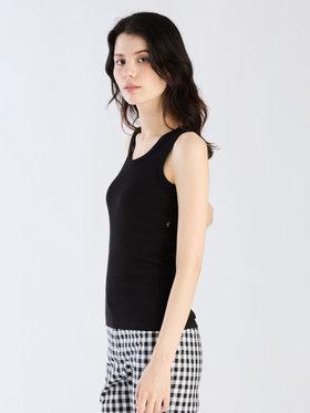 FEMME ウィメンズ コットン タンクトップ ブラック