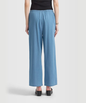 FEMME ウィメンズ デニム シャンブレー パンツ "Vietnam" ブルー