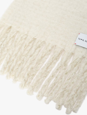 To b. by agnès b. 【Outlet】ラメ マフラー ホワイト