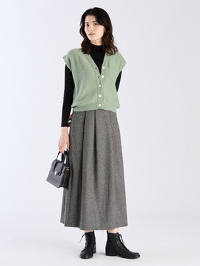 FEMME ウィメンズ 【Outlet】LU49 GILET ジレ カーキ