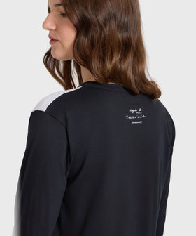 FEMME ウィメンズ オーガニックコットン 長袖 アーティストTシャツ "Leon Maret" ホワイト