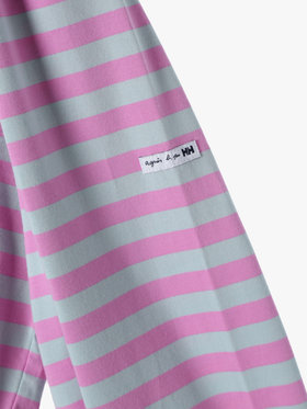 FEMME ウィメンズ agnes b. × HH L/S Marine Border Tee ライトブルー