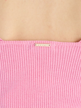 To b. by agnès b. 【Outlet】コットンリブタンクトップ ピンク