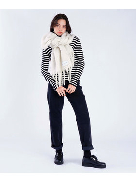 To b. by agnès b. 【Outlet】ラメ マフラー ホワイト