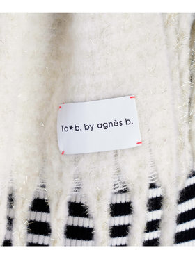 To b. by agnès b. 【Outlet】ラメ マフラー ホワイト