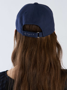 To b. by agnès b. 【Outlet】"To b."ロゴ刺繍 キャップ ネイビー