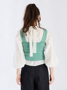 To b. by agnès b. 【Outlet】コットンリブタンクトップ グリーン系その他