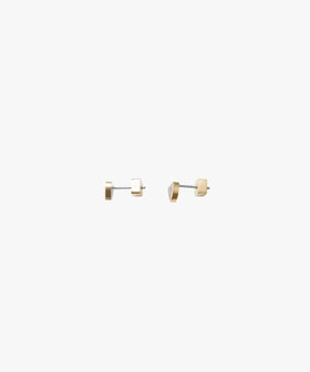 To b. by agnès b. グリッターハート ピアス ゴールド