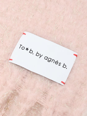To b. by agnès b. 【Outlet】ラメ マフラー ピンク