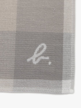 FEMME ウィメンズ タイル柄ハンカチ グレー