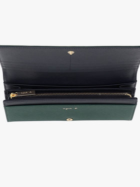 VOYAGE ウィメンズ バッグ＆ウォレット レザー ロングウォレット "Erika" QAW05-03 グリーン