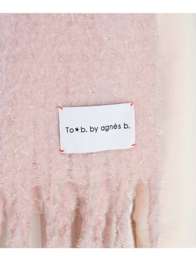 To b. by agnès b. 【Outlet】ラメ マフラー ピンク