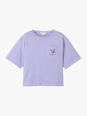 To b. by agnès b. 【Outlet】ロゴ ポケット コットン 半袖 Tシャツ マルチ