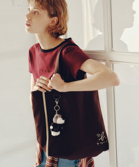 To b. by agnès b. To b. by agnes b.× green label relaxing コットン パイピング トートバッグ ブラウン
