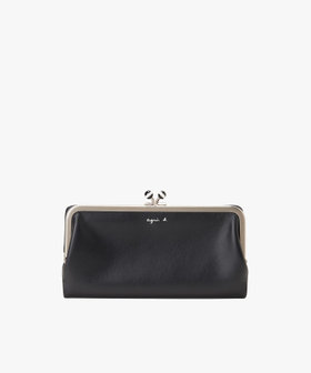 VOYAGE ウィメンズ バッグ＆ウォレット レザーがま口 ロングウォレット "Irene" PAW07-02 ブラック