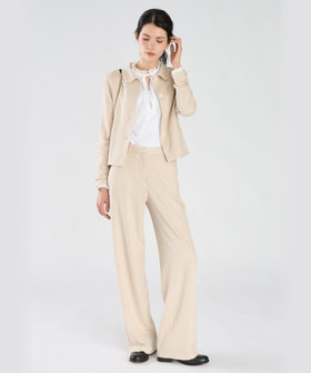 FEMME ウィメンズ 千鳥格子 ジャカード 長袖 ジャケット "Clarissa" ベージュ系その他