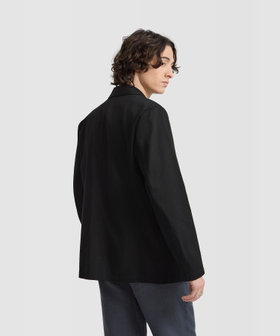 HOMME メンズ メンズ コットン ギャバジン テーラードジャケット "Cami" ブラック