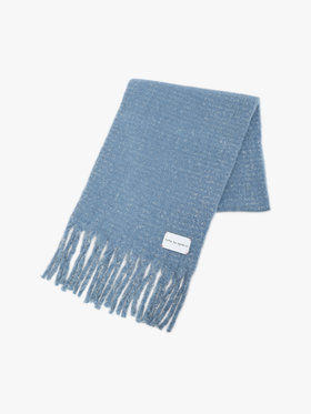 To b. by agnès b. 【Outlet】ラメ マフラー ブルー