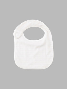 ENFANT ベビー ベビー "b."ロゴ 刺繍 トリコロールボーダー コットン スタイ ネイビー