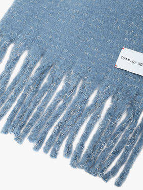 To b. by agnès b. 【Outlet】ラメ マフラー ブルー