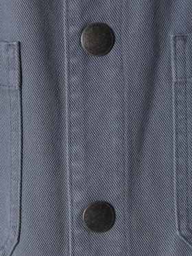 HOMME メンズ メンズ コットン ギャバジン オーバーオール グレー