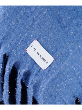 To b. by agnès b. 【Outlet】ラメ マフラー ブルー