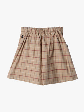 ENFANT ガールズ 【Outlet】キッズ チェック コットン ショート キュロット ベージュ