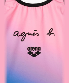 FEMME ウィメンズ agnes b. x arena タフスーツ トレーニングワンピース 水着 ピンク系その他