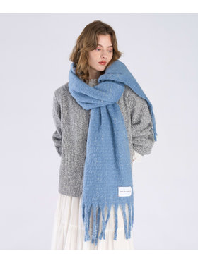 To b. by agnès b. 【Outlet】ラメ マフラー ブルー