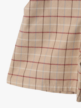 ENFANT ガールズ 【Outlet】キッズ チェック コットン ショート キュロット ベージュ