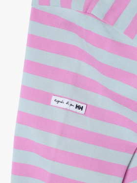 ENFANT ユニセックス K agnes b. × HH L/S Marine Border Tee ライトブルー