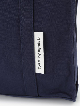 To b. by agnès b. 【Outlet】コットン キャンバス トートバッグ ネイビー