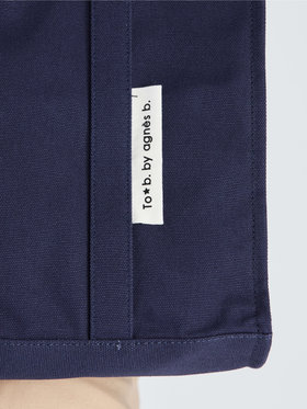 To b. by agnès b. 【Outlet】コットン キャンバス トートバッグ ネイビー