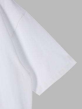 HOMME メンズ メンズ ロゴ コットン 半袖 Tシャツ "CHRIS" ホワイト