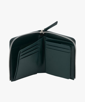 VOYAGE メンズ バッグ＆ウォレット レザー ラウンドジップ二つ折り ウォレット "Yvon" ZAH04-07 グリーン