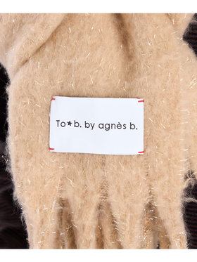 To b. by agnès b. 【Outlet】ラメ マフラー グレー系その他