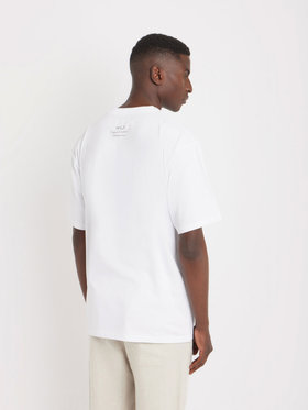 HOMME メンズ メンズ コットン フォトプリント 半袖 アーティストTシャツ ”Francois Prost” ホワイト