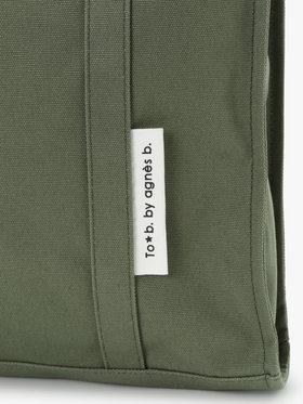 To b. by agnès b. 【Outlet】コットン キャンバス トートバッグ カーキ