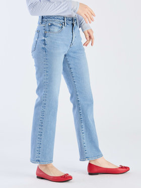 To b. by agnès b. To b. by agnes b. x RED CARD TOKYO Marmalade with To b. フレアデニムパンツ ライトブルー