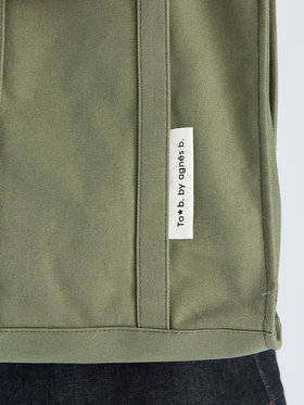 To b. by agnès b. 【Outlet】コットン キャンバス トートバッグ カーキ